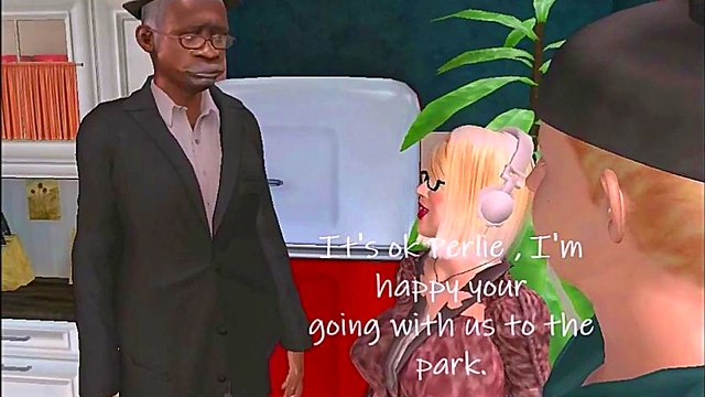 Naughty Blonde Gets Pounded by BBC in Merry XMAS Anime Adventure