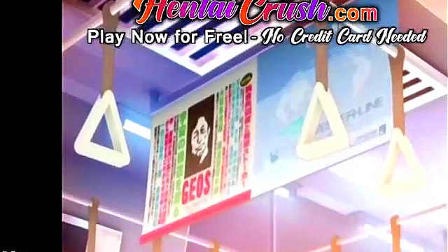 Huge-Titted Anime Teen Gets Off On The Subway With Mind-Blowing Orgasms