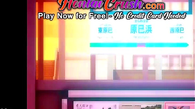 Huge-Titted Anime Teen Gets Off On The Subway With Mind-Blowing Orgasms