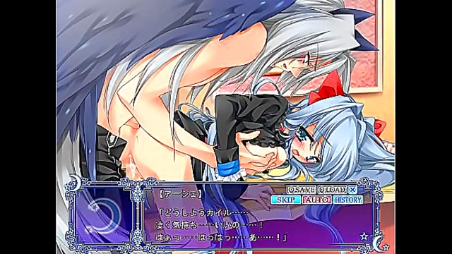 Kemonomimi Otome Takes Pleasure Under the Moon in Seductive Anime Scene