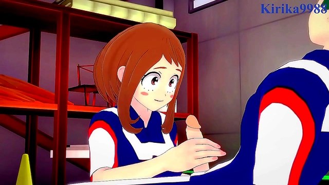 My Hero Academia – Ochako & Izuku Intense 3D Anime Sex With Big Boobs Creampie