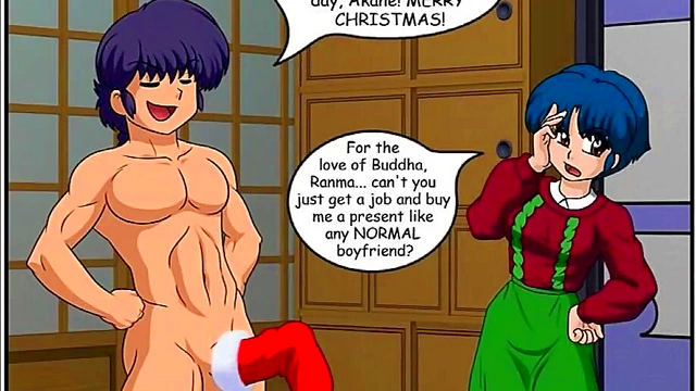 Christmas Hentai Comic – Ranma Saotome & Tendo Sisters Share Festive Fun