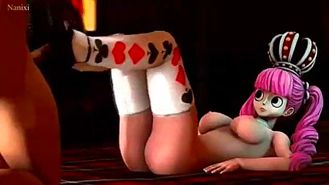 Perona Gives Seductive FootJob in One Piece Style Hentai Anime