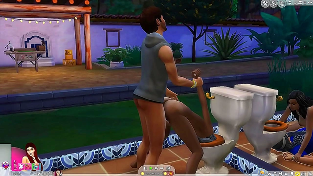Granny Has Fun With Hard Sex in The Sims 4 Cartoony Hentai Adventure