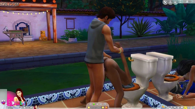 Granny Has Fun With Hard Sex in The Sims 4 Cartoony Hentai Adventure