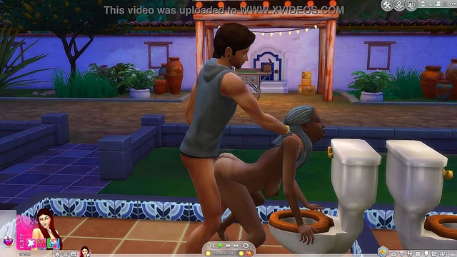 Granny Has Fun With Hard Sex in The Sims 4 Cartoony Hentai Adventure