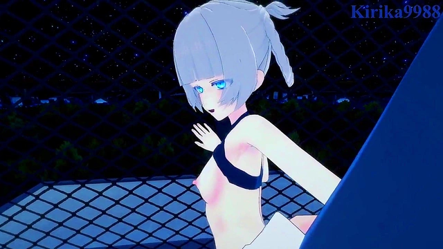 nazuna nanakusa seduces in sexy outfit for intense 3d hentai teens creampied