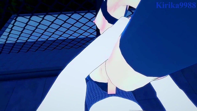 nazuna nanakusa seduces in sexy outfit for intense 3d hentai teens creampied