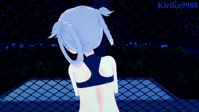 nazuna nanakusa seduces in sexy outfit for intense 3d hentai teens creampied