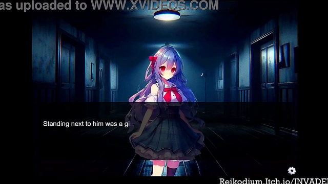 Horny Anime Invader Seduces Victim In Erotic Horror Thriller Scene