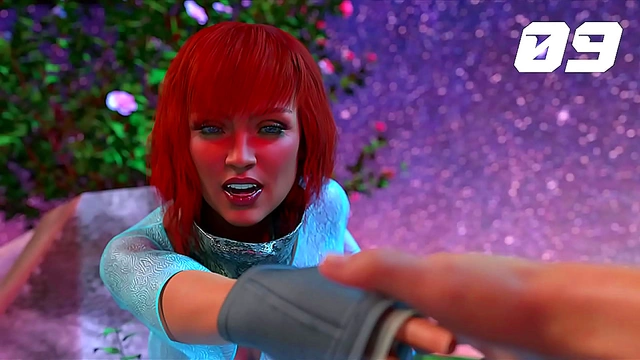 Spider Saves Busty Teen in Erogame With Giant Tits & Huge Cock Action