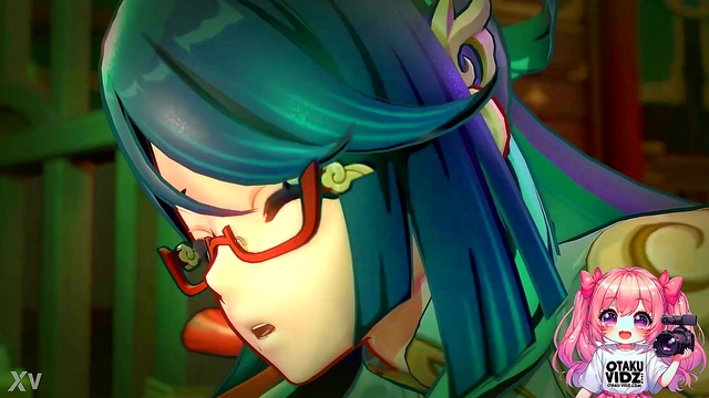 Nerdy Cosplay Girl Gets Fucked Deep in Anime Library Fantasy Scene