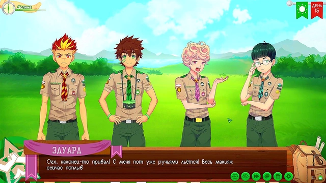 Russian Voiced Anime Game – Taiga’s Forest Adventure in Friends Camp