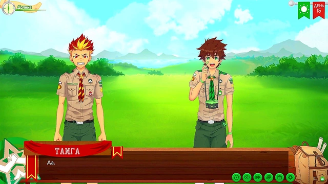 Russian Voiced Anime Game – Taiga’s Forest Adventure in Friends Camp