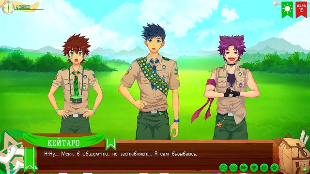 Russian Voiced Anime Game – Taiga’s Forest Adventure in Friends Camp