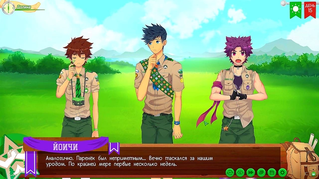 Russian Voiced Anime Game – Taiga’s Forest Adventure in Friends Camp