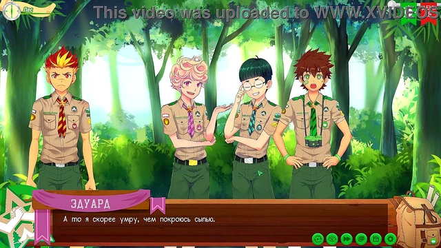 Russian Voiced Anime Game – Taiga’s Forest Adventure in Friends Camp