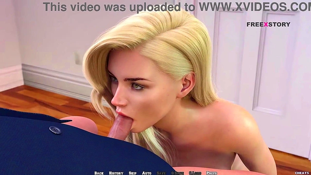 Aubrey & Chloe Give Alex Mind-Blowing Blowjob In College Kings 3D Anime Game