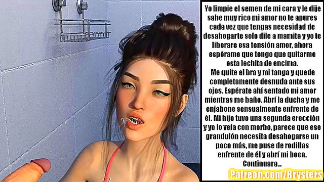 Stepmom Seduces Her Stepson With 3D Hentai Comics Action