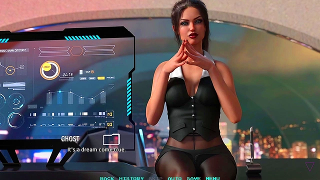 Hot Busty Asian Hacker Craves Huge Cock & Explosive Blowjob in 3D Hentai Game