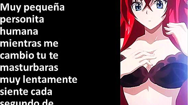 Rías Gremory Gives JOI Commands in Erotic Hentai Scene