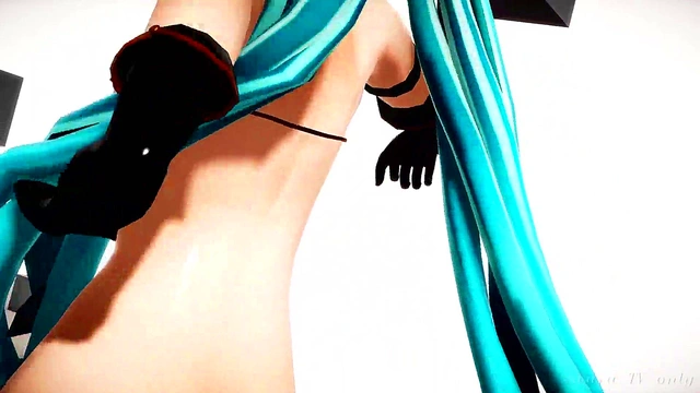 Hatsune Miku Pink Cat Dances & Masturbates for Exotic Anime Fun
