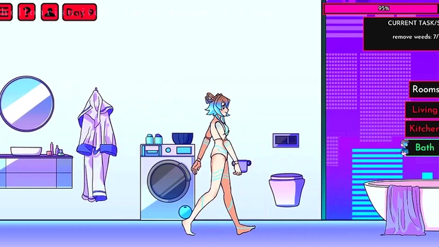 Cute Anime Chick Seduces in Neon Fantasy for Erotic Fun