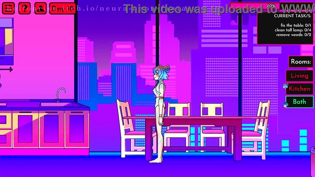 Cute Anime Chick Seduces in Neon Fantasy for Erotic Fun