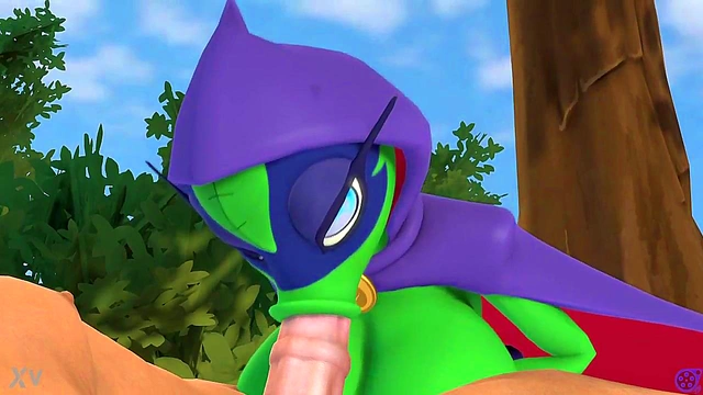 Green Plant Babe Sucks Huge Dick In Steamy 3D Hentai Yiff Scene