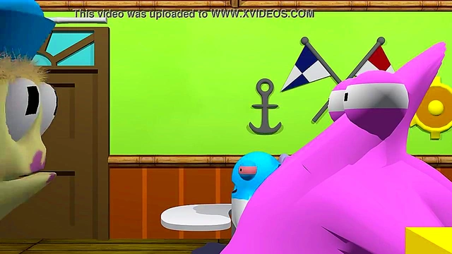 SpongeBob, Patrick Star & Mrs. Puff Threesome at Driving School Anal Fun