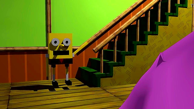 SpongeBob, Patrick Star & Mrs. Puff Threesome at Driving School Anal Fun