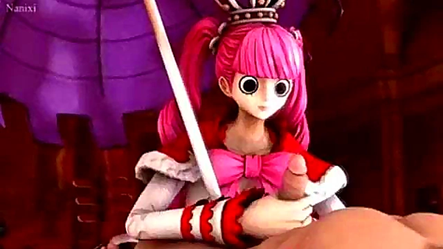 Perona from One Piece Gives Intense Handjob in 3D Hentai Anime