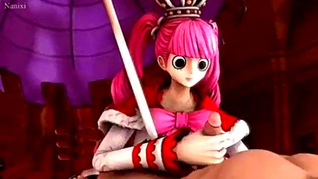 Perona from One Piece Gives Intense Handjob in 3D Hentai Anime