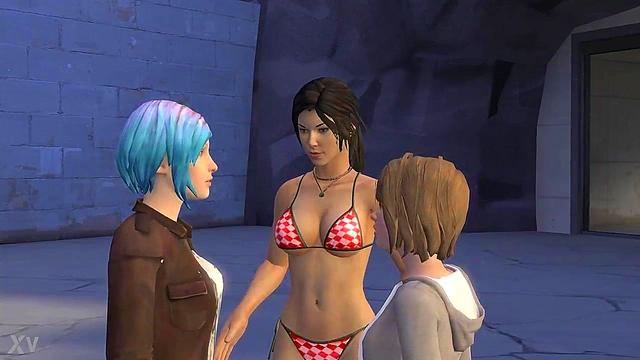 Lara Croft & Chloe Team Up With Max for Intense 3D Anime Action