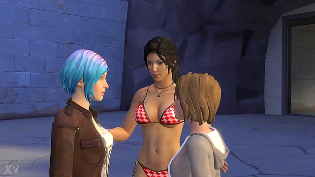 Lara Croft & Chloe Team Up With Max for Intense 3D Anime Action