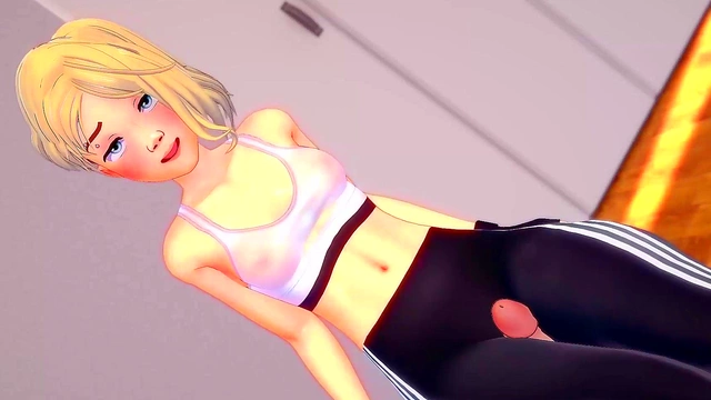 Sweaty Spider Gwen Licks Cock After Exercise for Delicious Cumshots