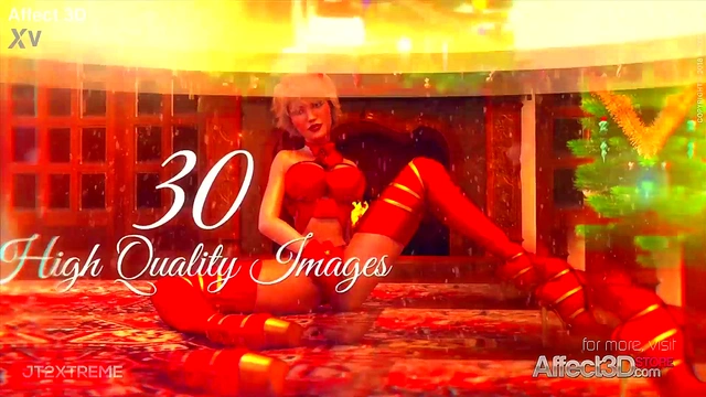 Futuristic Futanari Babes Enjoy Sizzling Lesbian Christmas Fun With Big Tits And Blowjobs