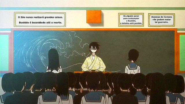Horny Anime Teacher Gets Seduced by Students in Sayonara Zetsubou Sensei