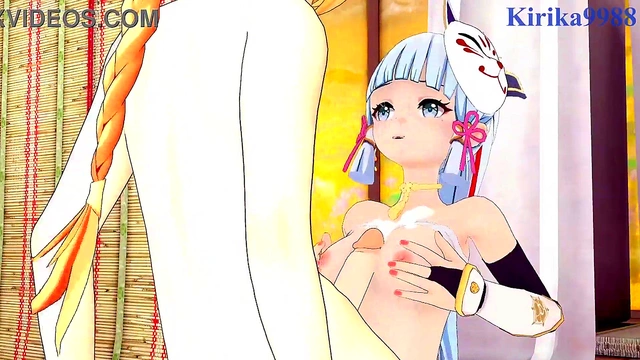 Intense 3D Hentai Sex With Yanfei, Kamisato Ayaka, and Aether From Genshin Impact