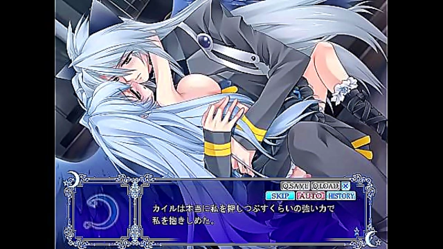 Kemonomimi Otome Takes Pleasure Under the Moon in Hentai Game Fantasy