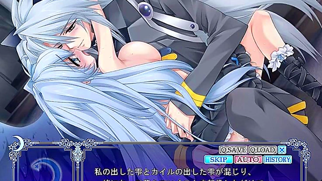 Kemonomimi Otome Takes Pleasure Under the Moon in Hentai Game Fantasy