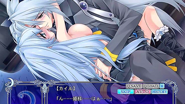 Kemonomimi Otome Takes Pleasure Under the Moon in Hentai Game Fantasy