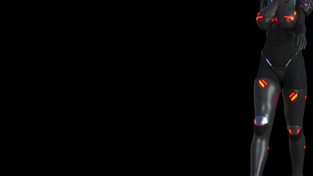 Big-Busted Anime Babe Shows Off Her Curves in 3D Animated Walk