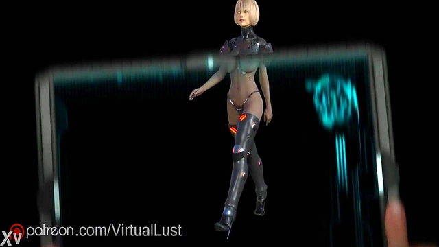 Big-Busted Anime Babe Shows Off Her Curves in 3D Animated Walk