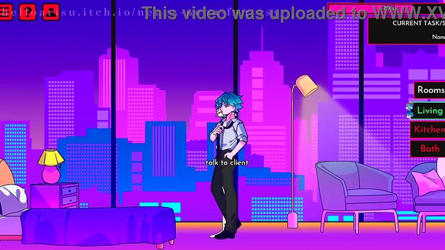 Cute Anime Babe Seduces in Erotic Neon Fantasy for Hot Hentai Action