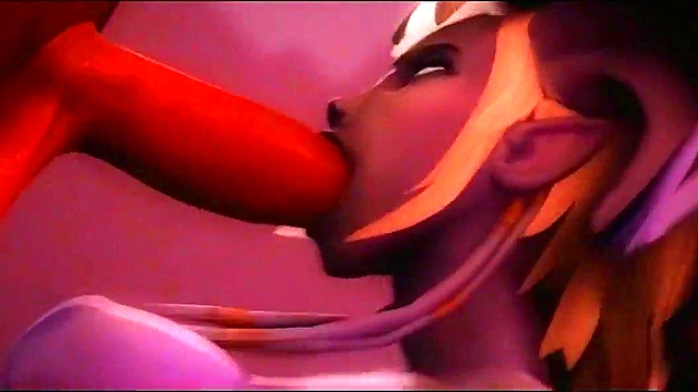 Dark Elf Milf Gangbanged by Big Dicks for Facial and Creampie Orgasm