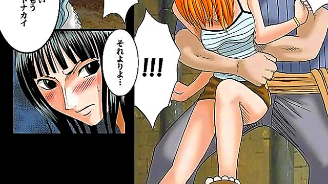 Hentai Anime Nami Robin Dances Seductively Before Game Action Heat