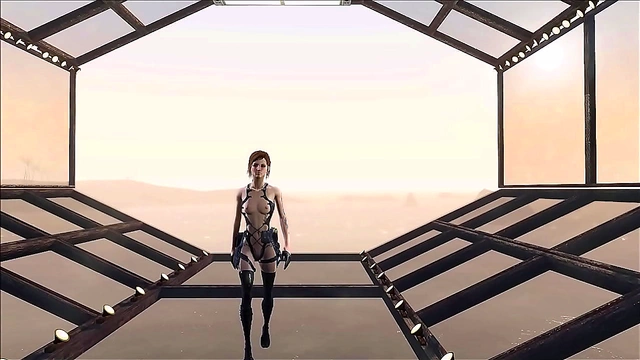 Cute Brunette Anime Chick Shows Off Fallout 4 Fashion In Sexy Style