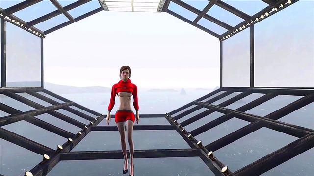 Cute Brunette Anime Chick Shows Off Fallout 4 Fashion In Sexy Style