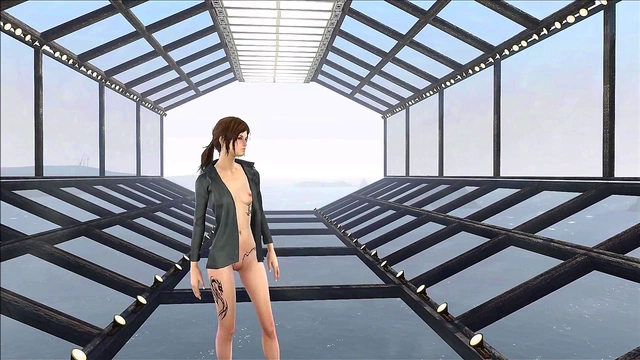 Cute Brunette Anime Chick Shows Off Fallout 4 Fashion In Sexy Style